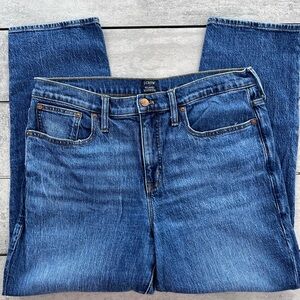 J. Crew Indigo Denim relaxed boyfriend 30” jeans